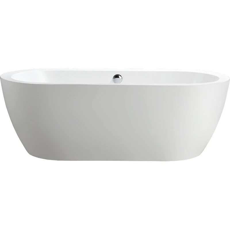 Vanity Art LLC Vanity Art Freestanding Acrylic Bathtub, White, 32"x68" - Image 9