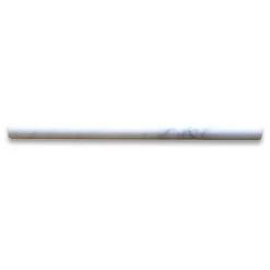 Stone Center Online Calacatta Gold Calcutta Marble 3/4x12 Pencil Liner Trim Molding Polish, 1 Piece