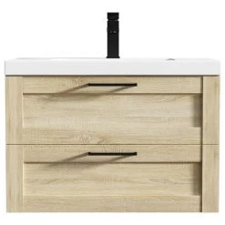 Flairwood Decor The Cosmo Wall Mounted Modern Bathroom Vanity, Ace, 30"