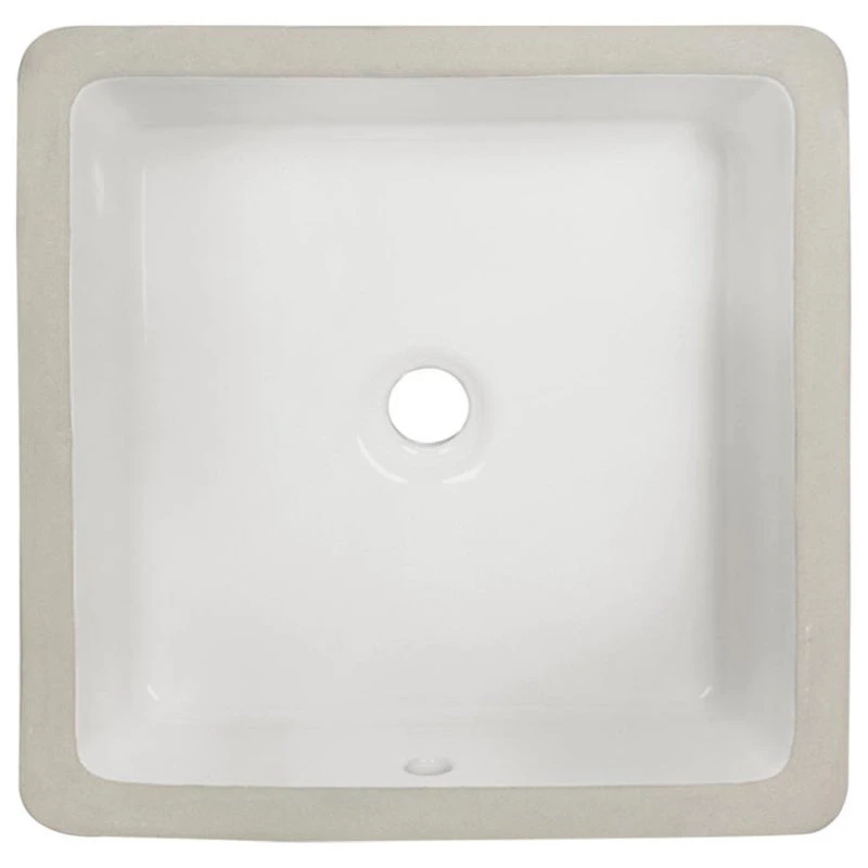 MR Direct Sinks And Faucets U1414-Bisque Undermount Porcelain Bathroom Sink, Bisque, Sink Only