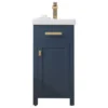 Water Creation Mia 18" Single Vanity With Single Door, Monarch Blue