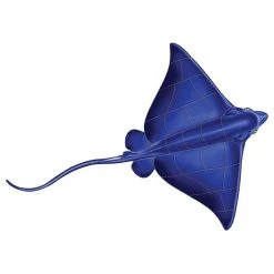 Custom Mosaics, Inc. Blue Ray Porcelain Swimming Pool Mosaic 18"x13"