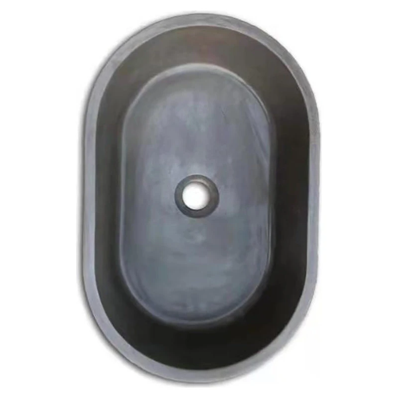 Saint Birch 18" Oval-Shaped Modern Stone Bathroom Vanitiy Top In Gray - Image 2