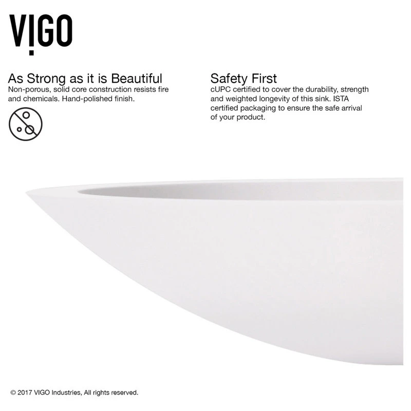 VIGO Wisteria Matte StoneTM Vessel Bathroom Sink - Image 6