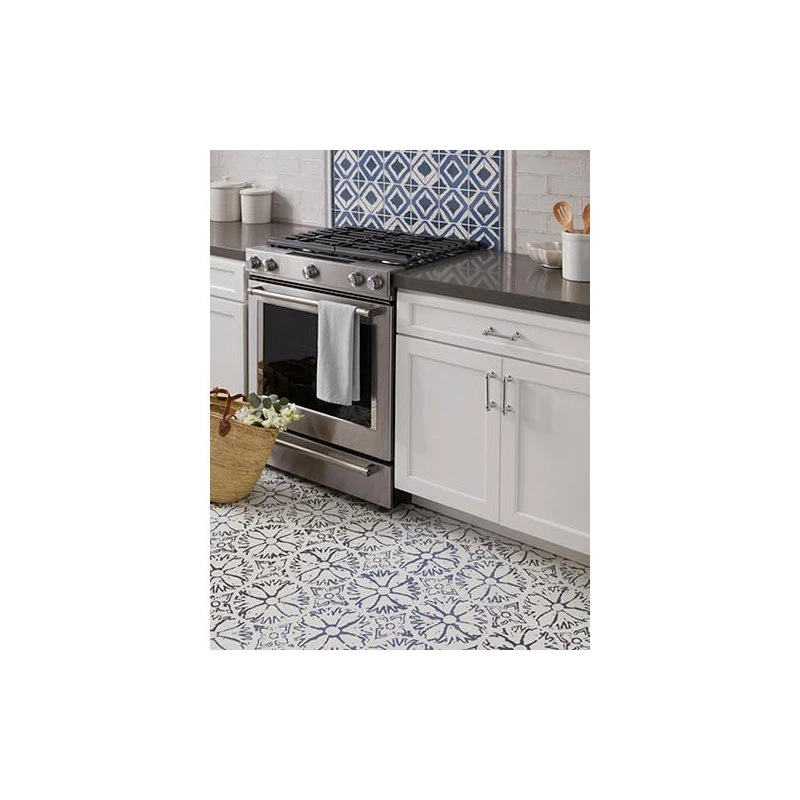 The Tile Shop Annie Selke Artisanal White Moldura Ceramic Wall Trim Tile - Image 5