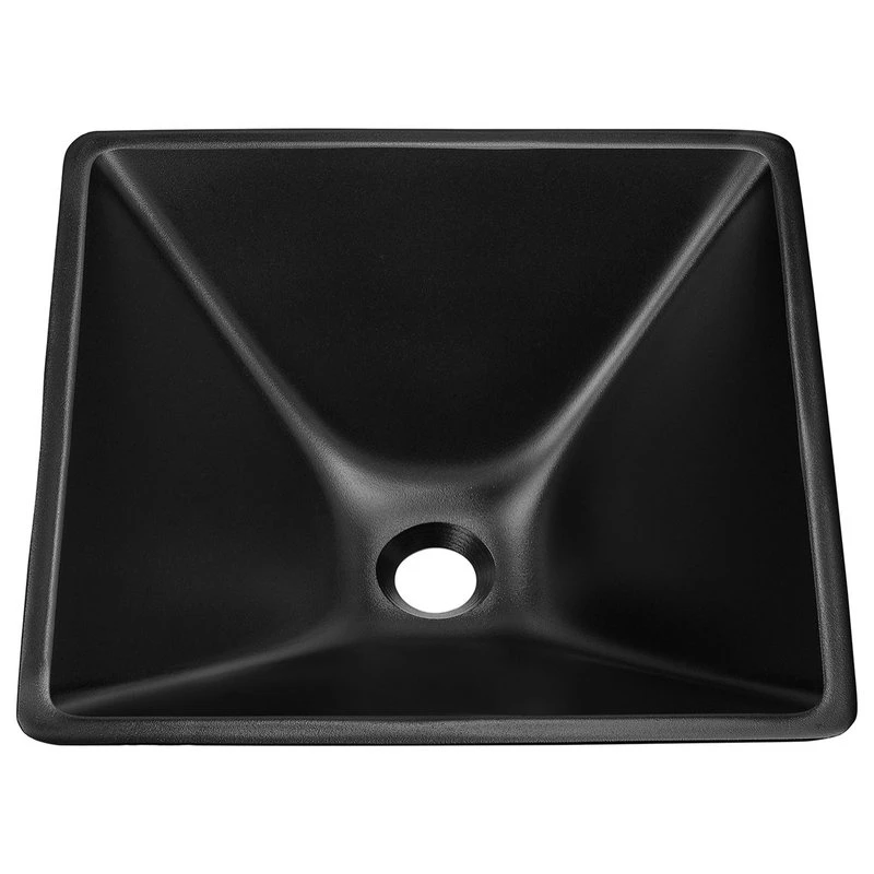 Swiss Madison Claire 15.5" Glass Vessel Sink, Black - Image 2