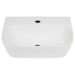 Elite Sinks ELANTI EC1804 Porcelain Wall-Mounted Bathroom Sink, White
