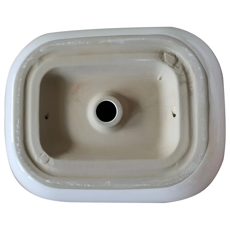 Altair 20x16" Oval White Finish Ceramic Vessel Bathroom Vessel Sink - Image 4