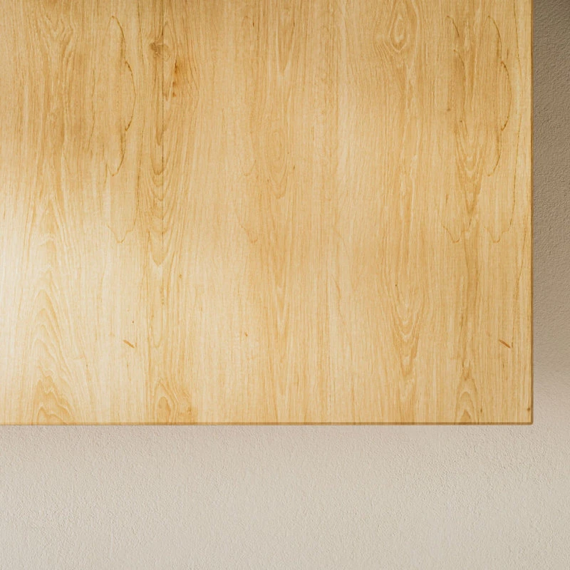 MOD The Nuvo Bathroom Vanity, Double Sink, 55", Black Glass And Maple, Wall Mounted - Image 7