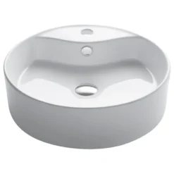 Kraus USA, Inc. Elavo Ceramic Round Vessel White Sink