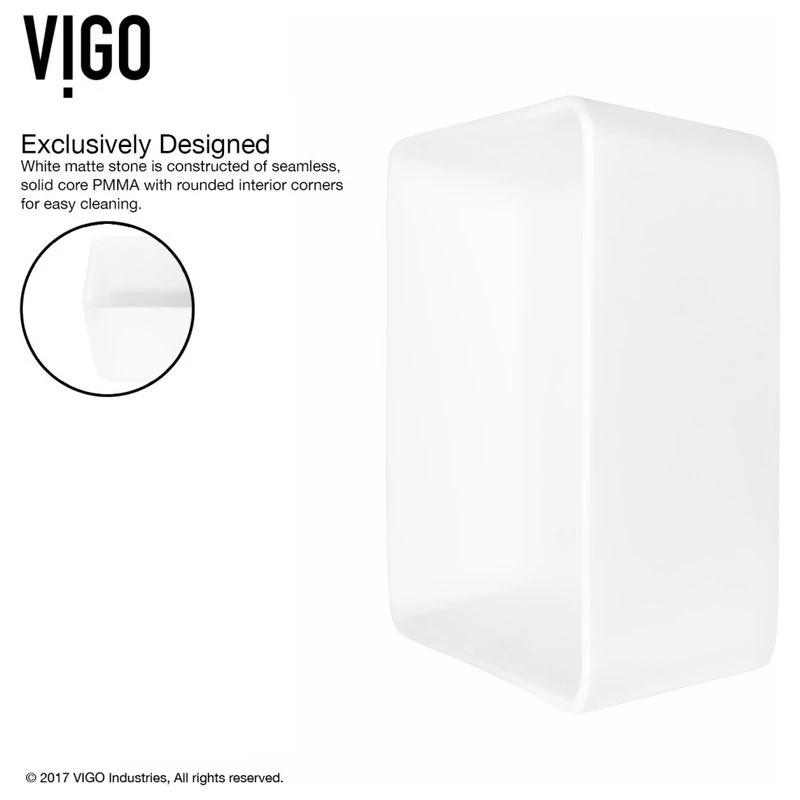 VIGO Marigold Matte StoneTM Vessel Bathroom Sink - Image 8