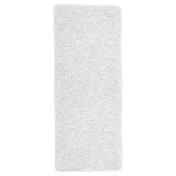 Lavish Home Shag Memory Foam Bath Mat, 2' X 5', White