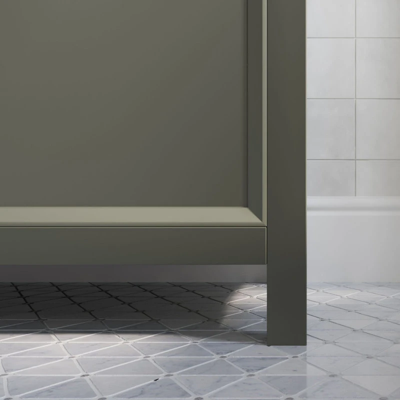 MOD Woodruff Bath Vanity, Double Sink, 54", Pewter Green, Freestanding - Image 7