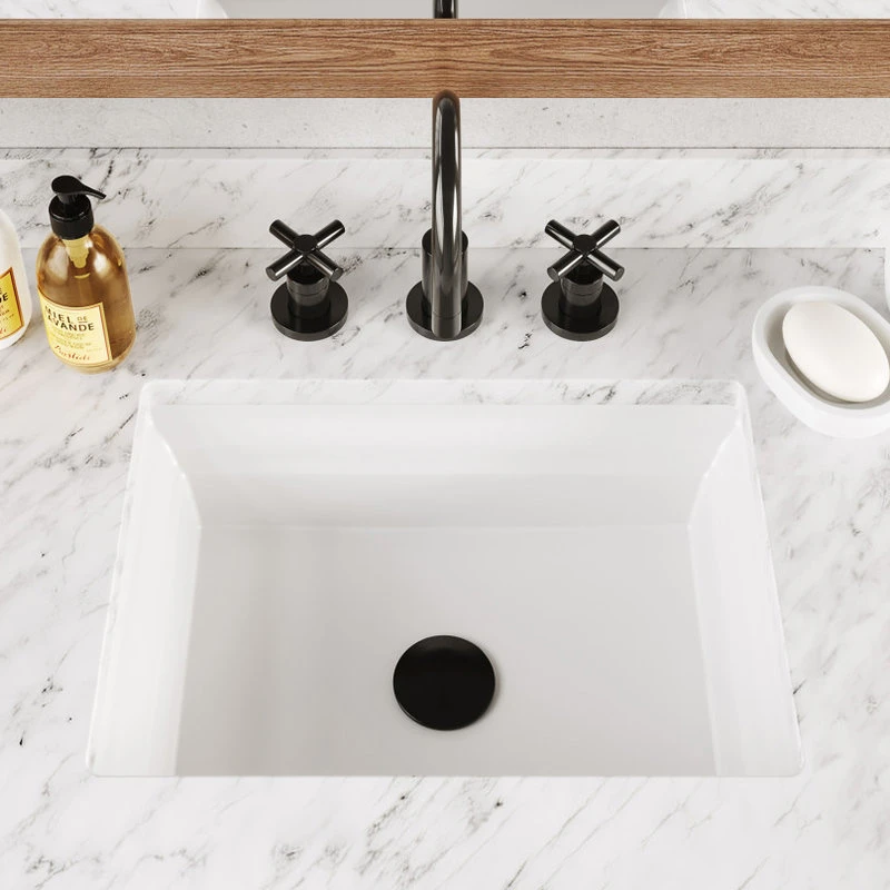 Icera USA Presley Medium Undermount Lavatory, White - Image 3