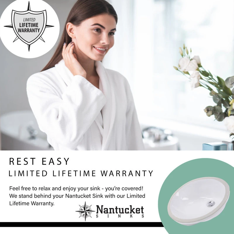 Nantucket Sinks 20.25" Drop-In Ceramic Vanity Sink - Image 4
