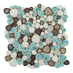 Fancy Decorative Mosaic Growing Grass 11.5 X 11.5