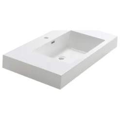 Fresca Valencia Integrated Sink/Countertop, White, 40"
