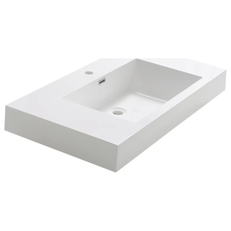 Fresca Valencia Integrated Sink/Countertop, White, 40"