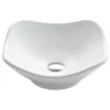 Kraus USA, Inc. Kraus Kcv-135 White Tulip Ceramic Bathroom Sink, 16"x16"