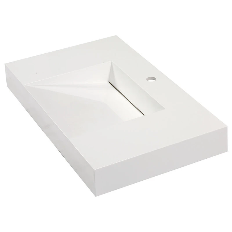 Aquamoon Venice Infinity Modern Bathroom Vessel Sink, 31 1/4" - Image 3