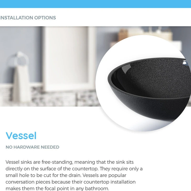 MR Direct Sinks And Faucets Butterfly Blue Granite Sink, Sink Only, No Additional Accessories - Image 5