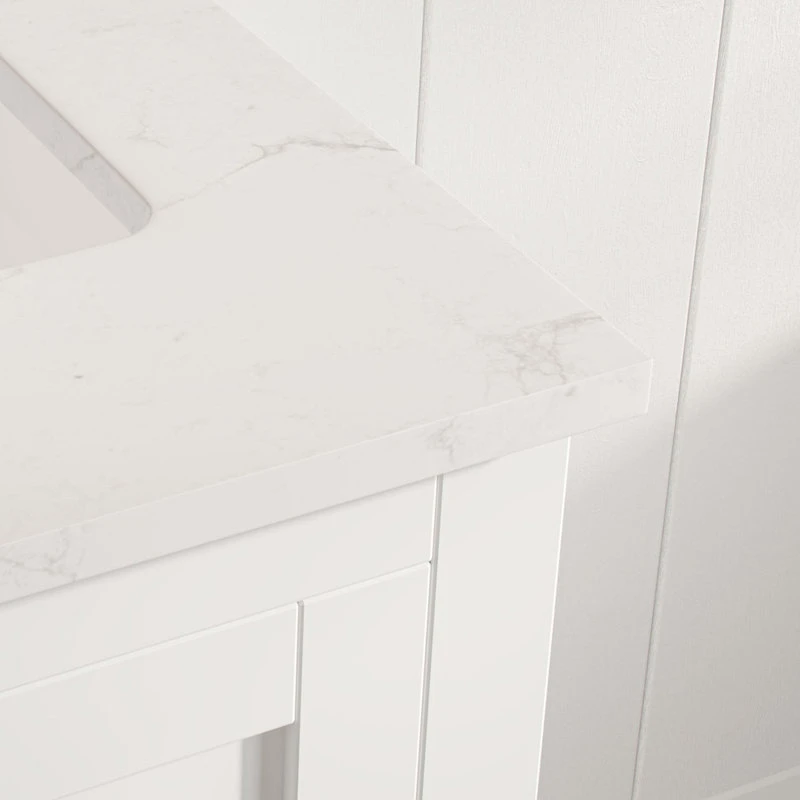 MOD Eleanor Bath Vanity, White, 60", Double Sink, Freestanding - Image 6