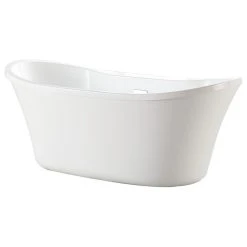 OVE Decors Riley 60" White Freestanding Bathtub