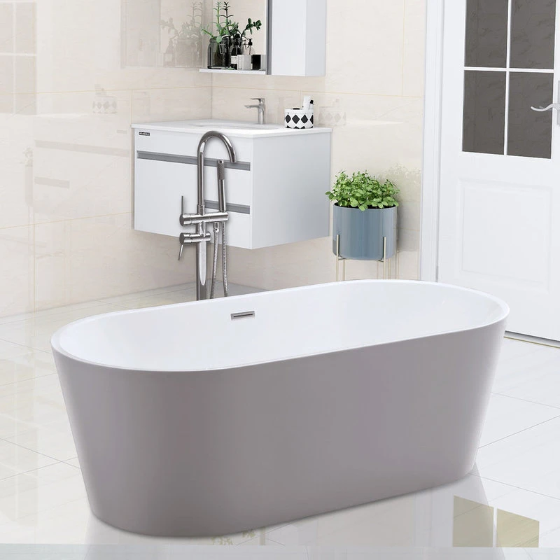 Vanity Art LLC Vanity Art 68" Freestanding Acrylic Bathtub - Image 15