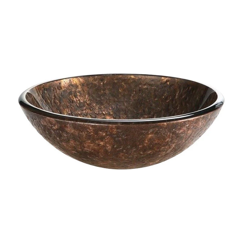 Elk Home Reflex Vessel Sink, Copper And Gray Storm