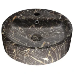 Anzzi Rhapsody Series Ceramic Vessel Sink, Neolith Marble Finish