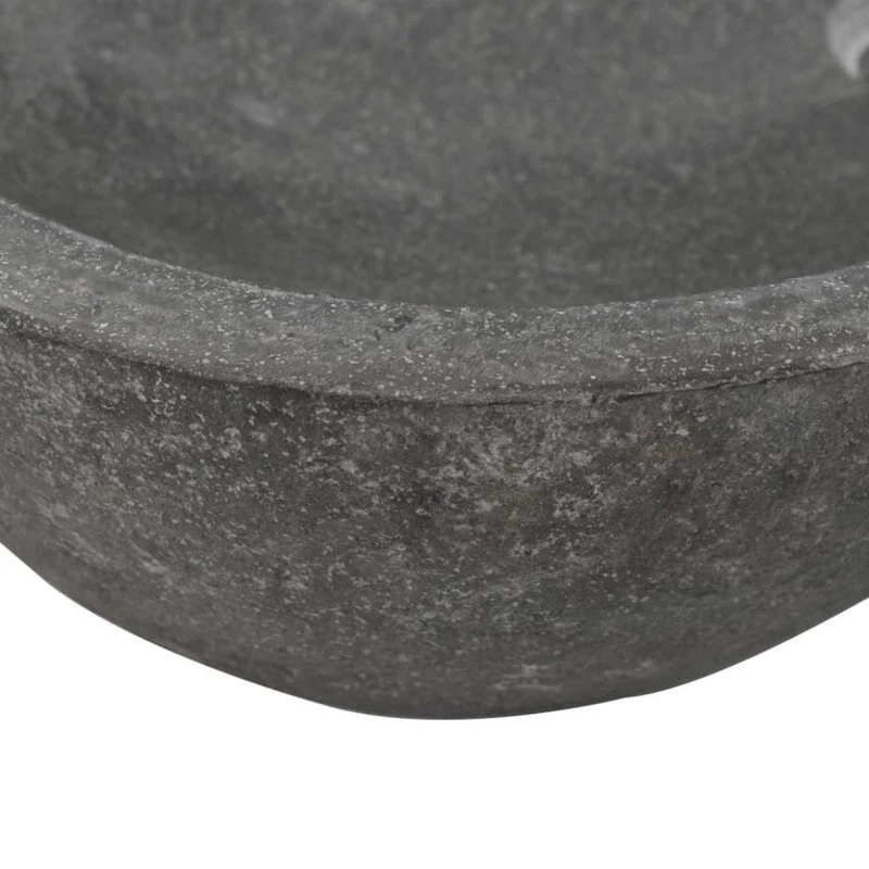 Vida XL International B.V. VidaXL Wash Basin River Stone Oval 23.6"-27.6" - Image 7