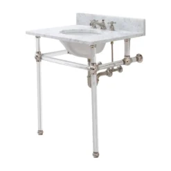 Water Creation Empire 30" Wash Stand, P-Trap, And Counter Top With Basin