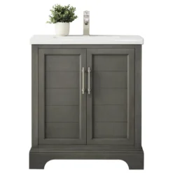 Vanity Art LLC Vanity Art 30" Single Sink Bathroom Vanity With Ceramic Sink & Top