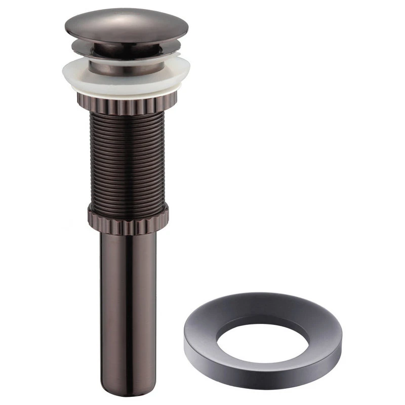 Kraus USA, Inc. Glass Vessel Sink, Bathroom Waterfall Faucet, Drain, Mount Ring, Oil Rub Bronze - Image 6