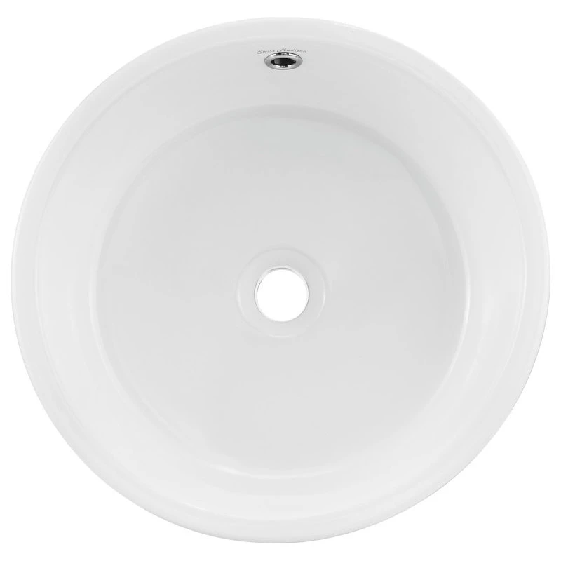 Swiss Madison Monaco 16.5" Round Console Sink, White Basin Matte Black Legs - Image 4