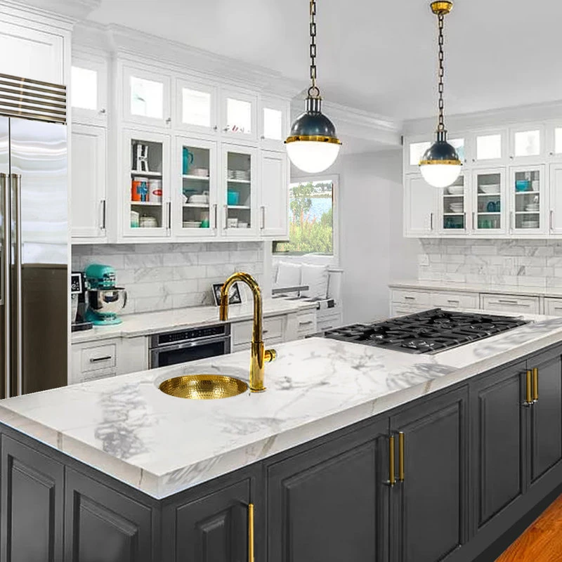 Nantucket Sinks 13" Hand Hammered Brass Round Undermount Bar Room Sink - Image 4