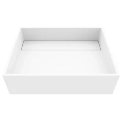 VIGO Montauk Rectangular Matte StoneTM Vessel Bathroom Sink