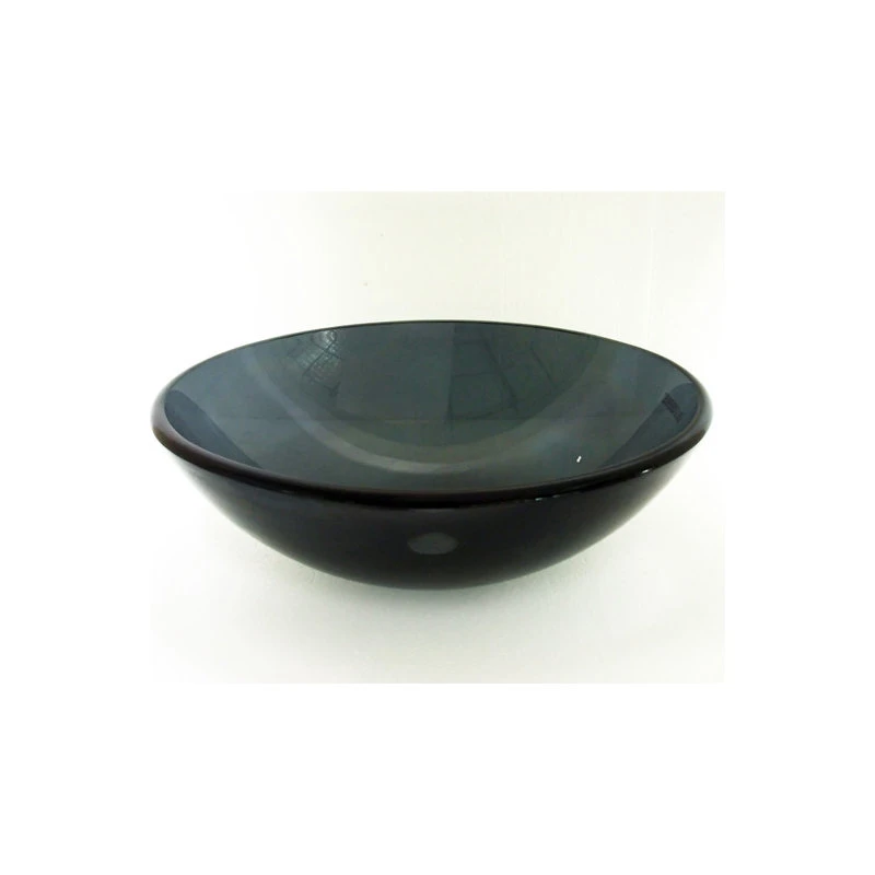 Legion Furniture Tempered Glass Vessel Sink, Black - Image 2