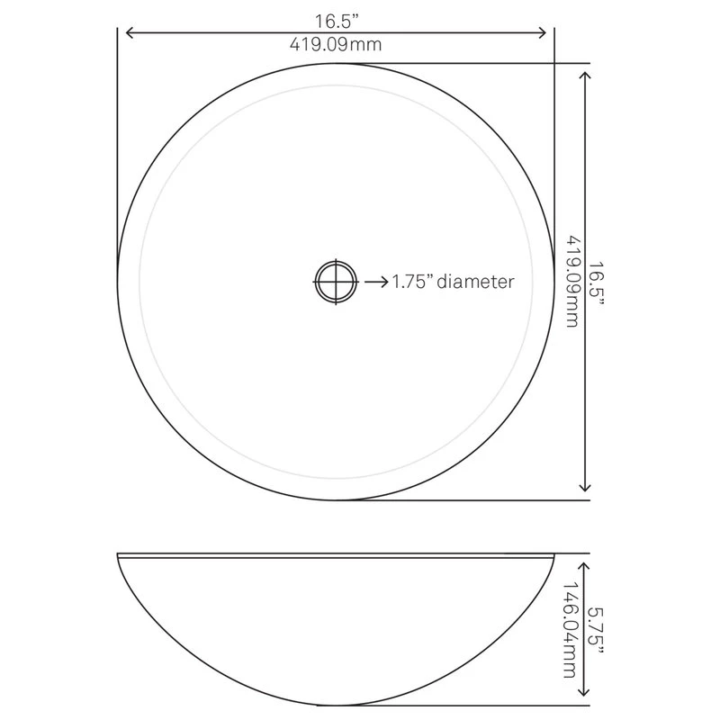 Novatto Tartaruga Glass Vessel Sink And Drain, Matte Black - Image 6