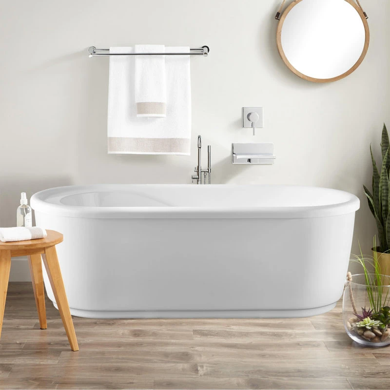 Vanity Art LLC Vanity Art 59" Freestanding Acrylic Soaking Bathtub - Image 2