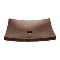 20" Rectangular Zen Vessel Bathroom Sink By SoLuna, Dark Smoke