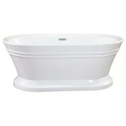 Altair Solace Freestanding Soaking Acrylic Bathtub, 67"