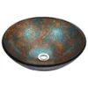 Anzzi Stellar Series Deco-Glass Vessel Sink, Emerald Burst