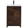 Bathroom Vanity Wholesale INC. MOD Free Standing Vanity With 2-Doors, Rosewood, 24"