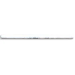 Stone Center Online Carrara White Marble Venato Carrera Pencil Liner Trim Molding Polished, 1 Piece