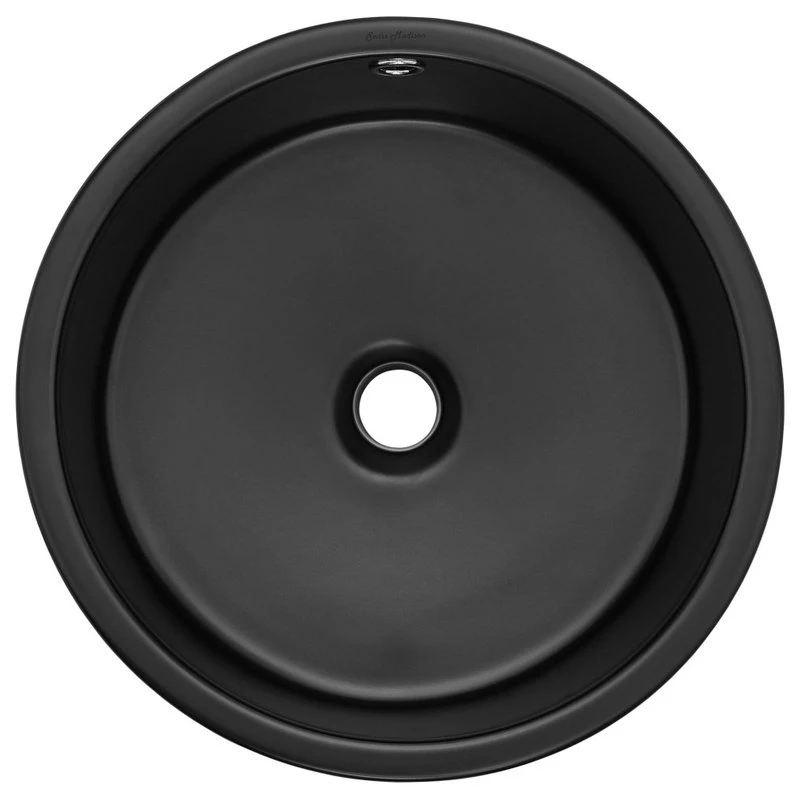 Swiss Madison Monaco Round Vessel Sink, Matte Black - Image 4