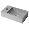 Alfi Trade Inc ALFI Brand ABCO108 16" Rectangular Concrete Gray Matte Wall Mount Bathroom Sink