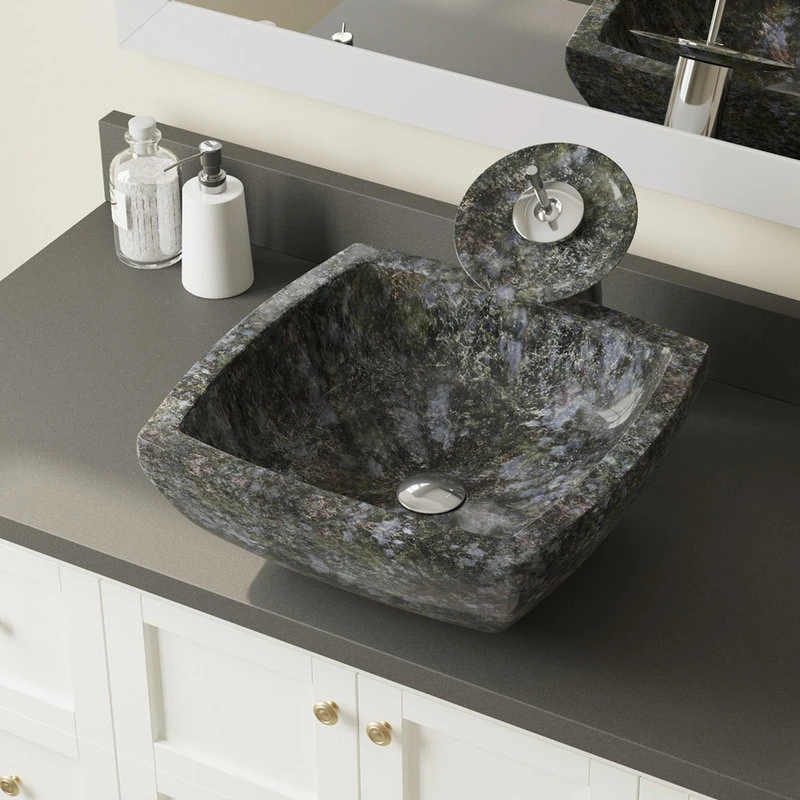 MR Direct Sinks And Faucets Butterfly Blue Granite Sink, Sink Only, No Additional Accessories - Image 2