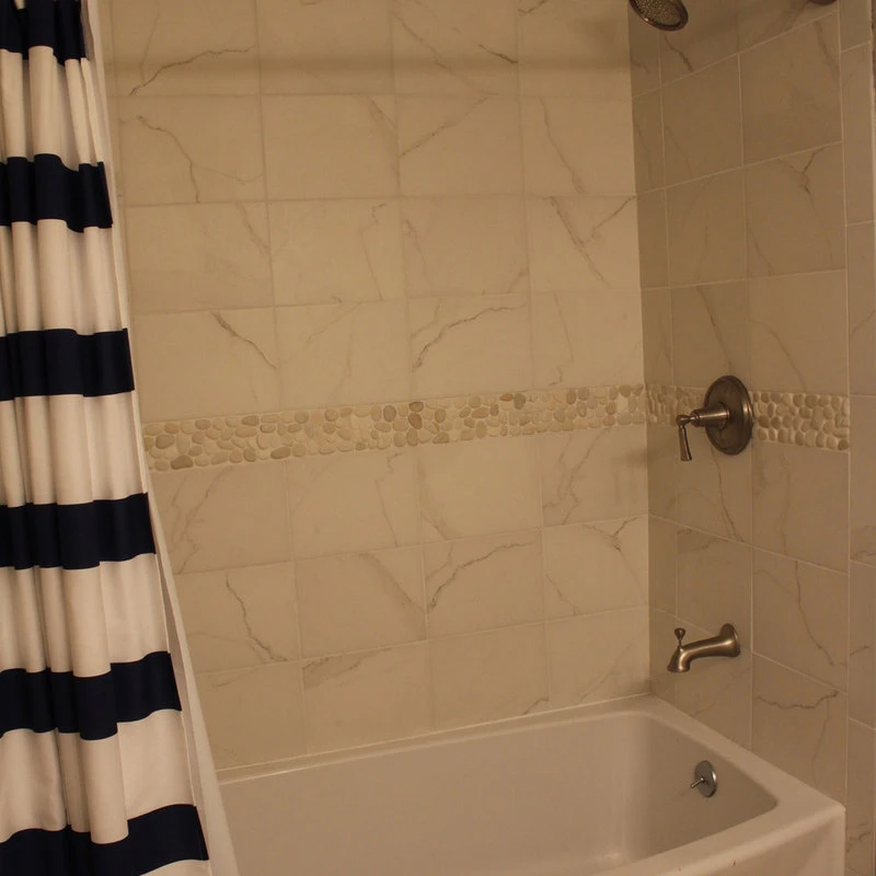 Faber Cnk Stone White Pebble Tile Border - Image 2