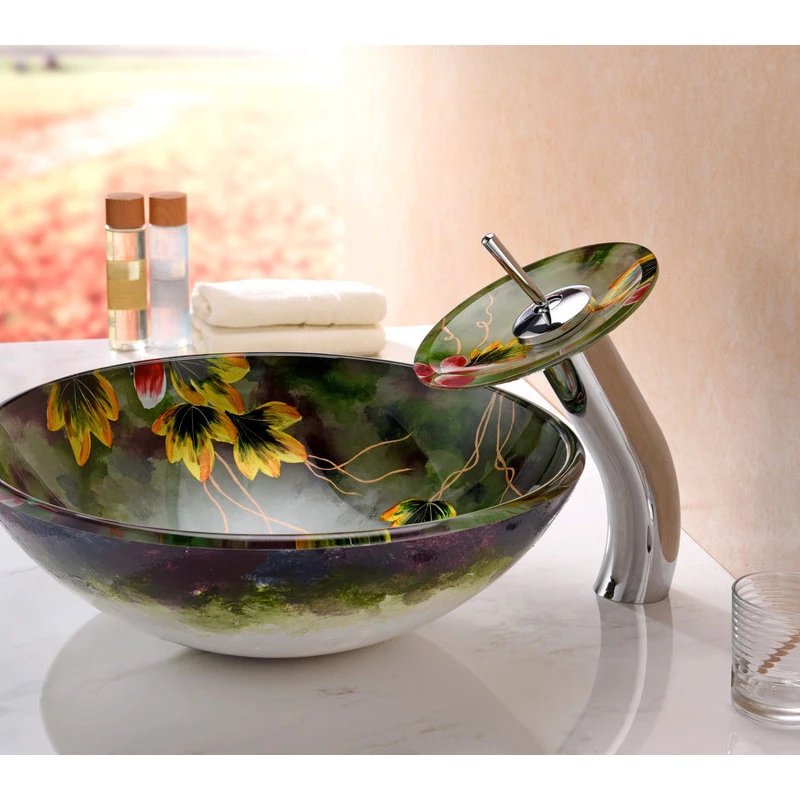 ANZZI Impasto Series Vessel Sink In Hand Painted Mural - Image 3